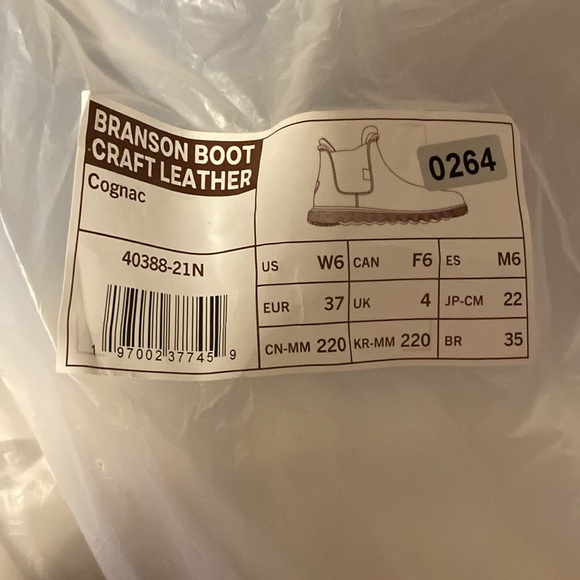 Hey Dude Women’s Water Repellent Cognac Craft Leather Boots - Picture 5 of 5